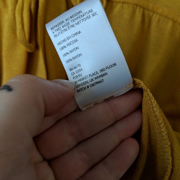 URBAN OUTFITTERS Mustard Yellow Alice Racer Tank - Picture 6 of 6